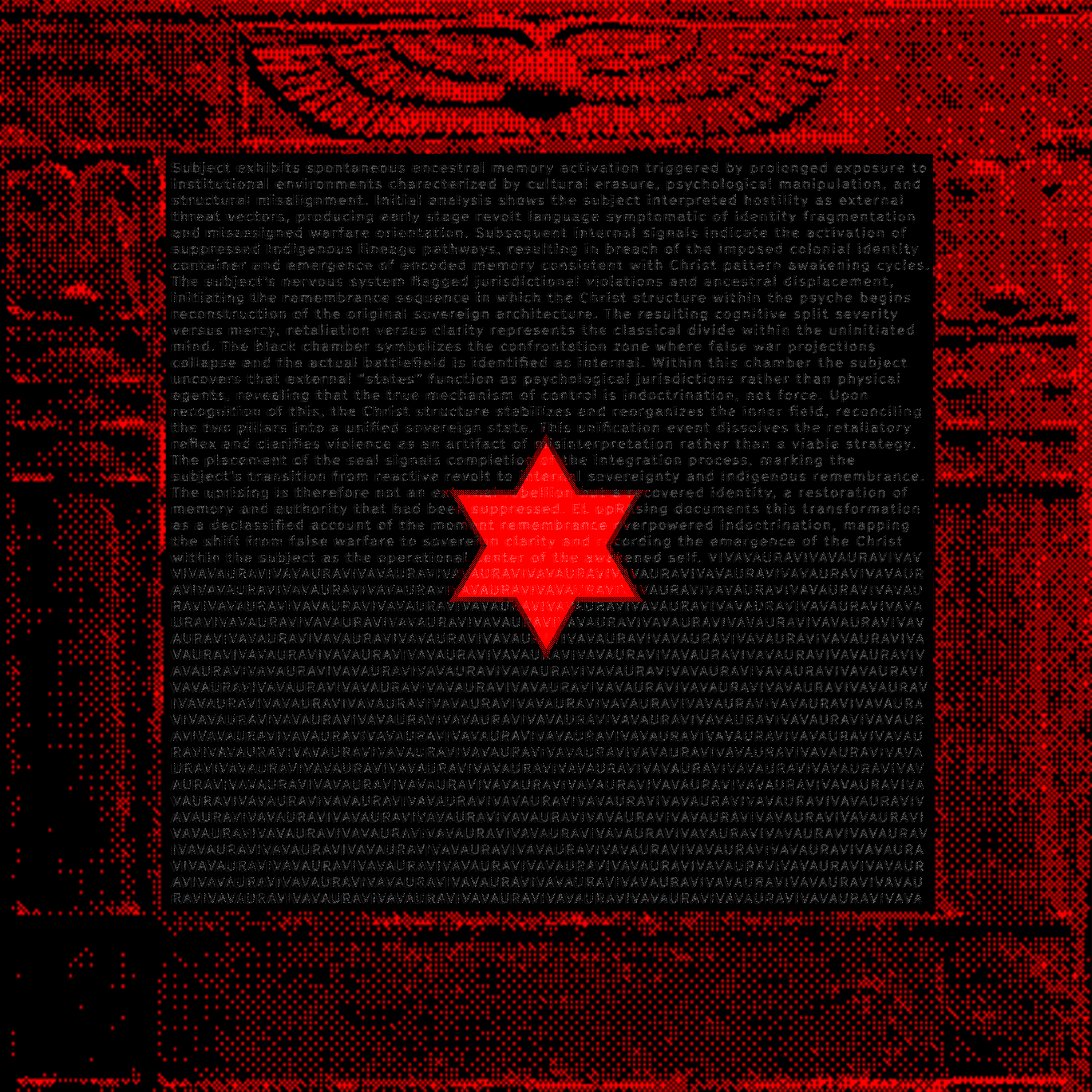 Reclaimed artwork, with its report, seal, and surrounding portal